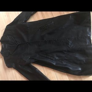Lamb skin leather 3/4 length jacket (gently worn)